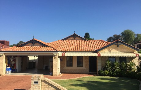 Repainted roof