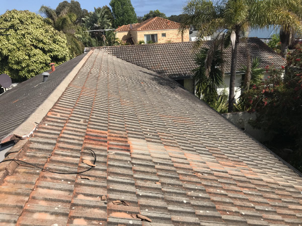 before restoration Tile Roof in Attadale